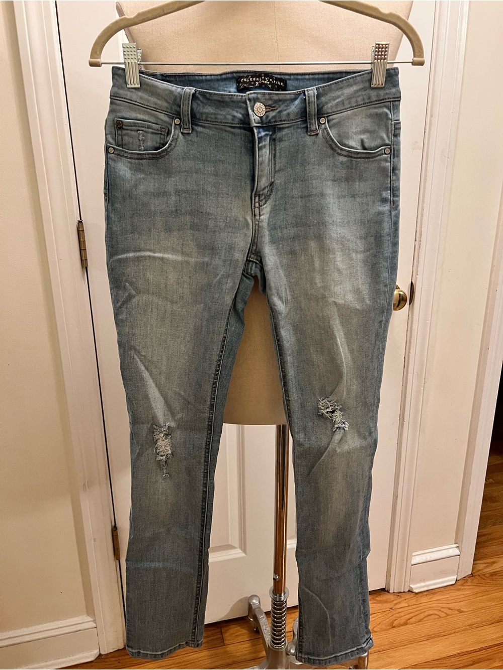 Celebrity Pink Skinny Jeans Blue Waist size14
